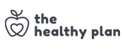 Λογότυπο The Healthy Plan με μήλο και καρδιά