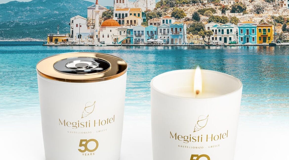 Κεριά Ξενοδοχείου Megisti, Καστελόριζο, Ελλάδα, 50 χρόνια.