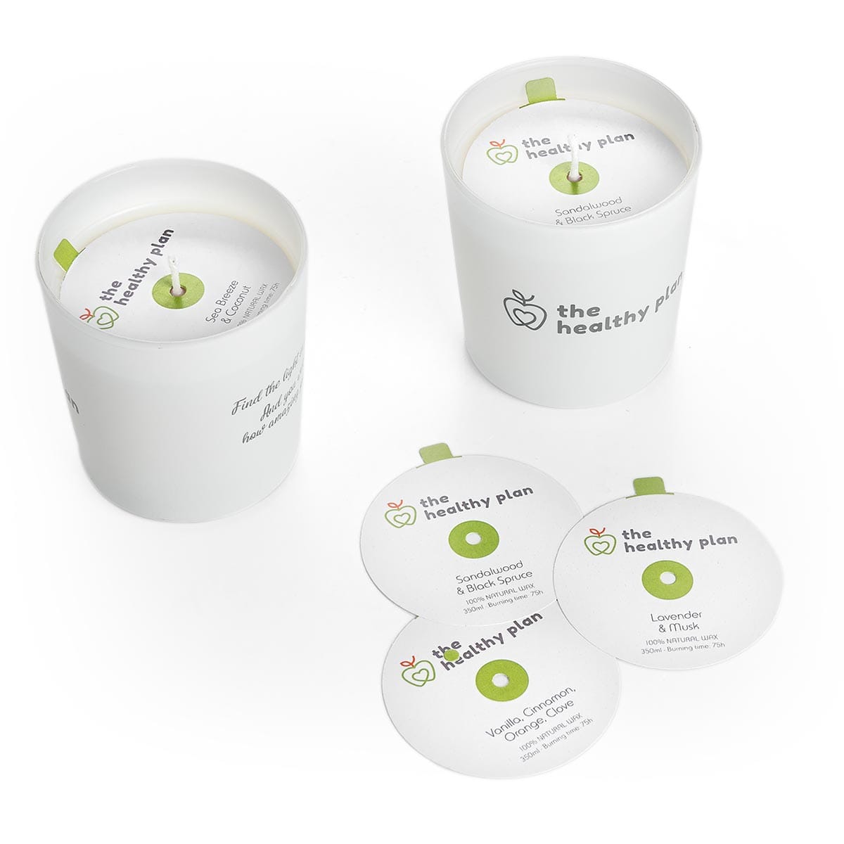 Φυσικά αρωματικά κεριά The Healthy Plan