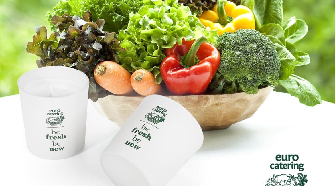 Φρέσκα λαχανικά και κεριά από την Euro Catering.
