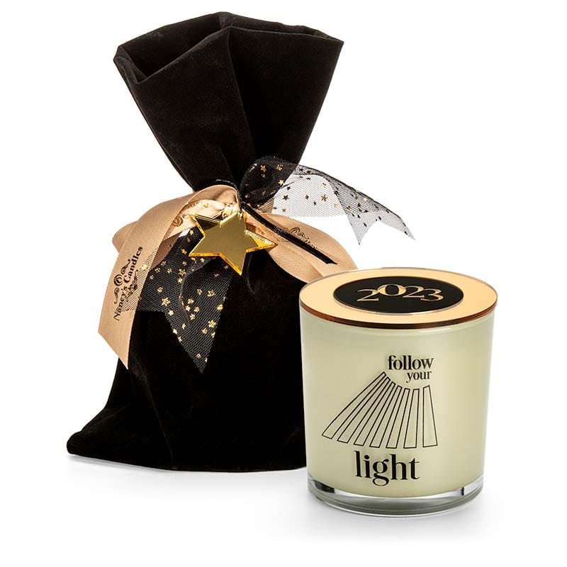 Κερί 2023 σε μαύρο σακουλάκι με αστέρι