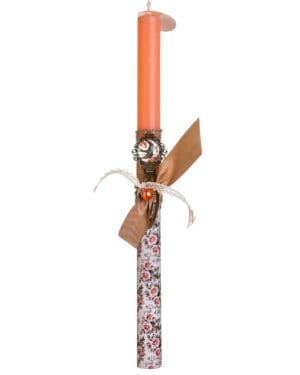 Χειροποίητη πασχαλινή λαμπάδα με σελιδοδείκτη -συνδετήρα (10)