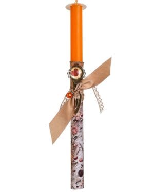 Χειροποίητη πασχαλινή λαμπάδα με σελιδοδείκτη -συνδετήρα (9)